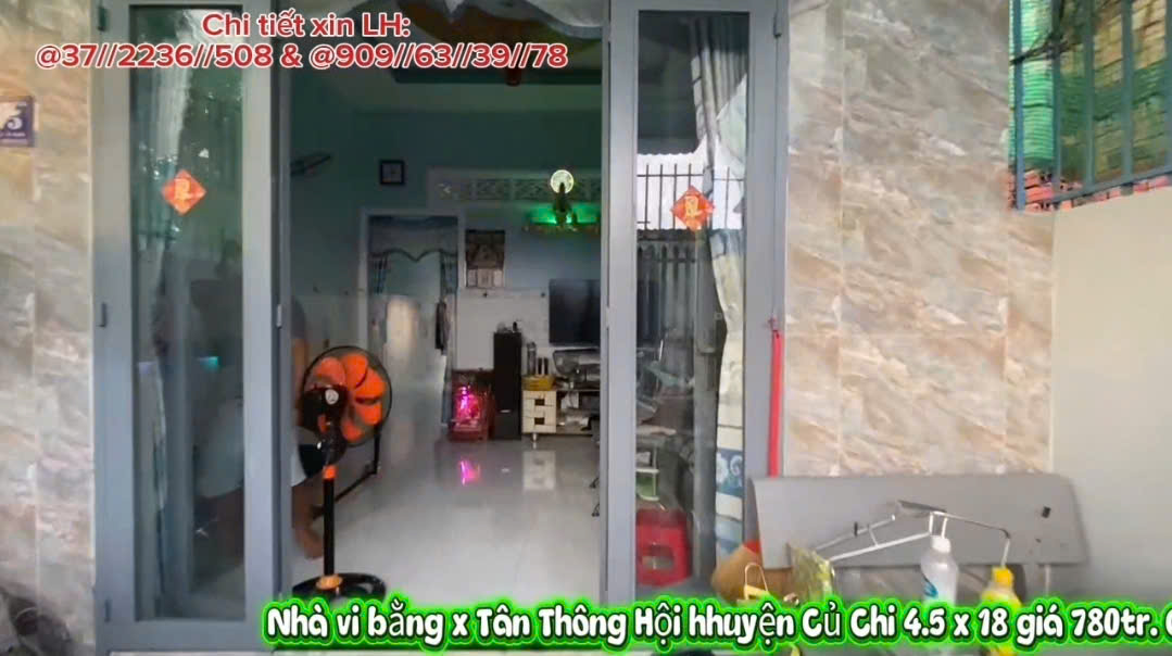 Bán nhà vi bằng xã tân thông hội huyện củ chi 780tr